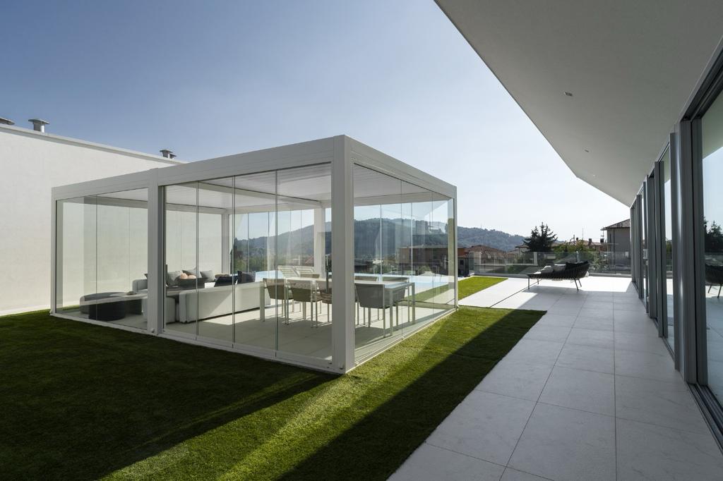 pergola in alluminio