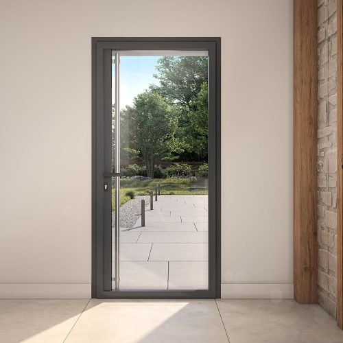 portoncino di ingresso in alluminio