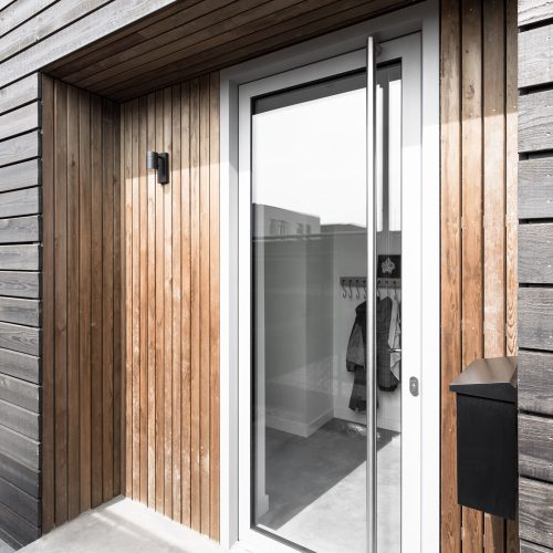 portoncino di ingresso in alluminio