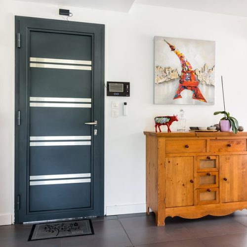 portoncino di ingresso in alluminio